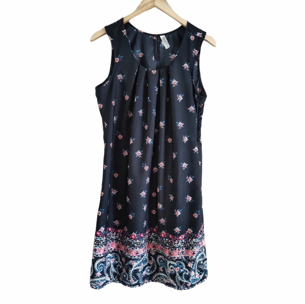 Jessica Sheath Satin Polyester Midi Dress Black 12 - Picture 1 of 8